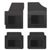 PantsSaver Custom Fit Floor Mats for Lincoln MKX 2020 All Weather Protection-4 Piece Set-High Raised Border Protection Great for Catching Spills & Easy Rinse-Car Accessories-Black view 1