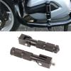 Motorcycle Pedal, 8MM 90 Degree Folding Support Rod Aluminum Motorcycle Foot Peg Universal Motorbike Footrest With Mounting Screws Motorcycle Accessories for Motorcycle (Black) view 2