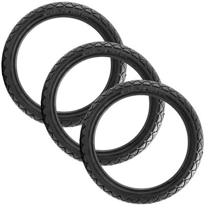 Three 16-Inch Tire Replacements for Jogging Strollers Like BOB Ironman & Bike Trailers Including Allen Sport, Burley and Instep (3-Pack) by Steerling Tire Co.