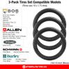 Three 16-Inch Tire Replacements for Jogging Strollers Like BOB Ironman & Bike Trailers Including Allen Sport, Burley and Instep (3-Pack) by Steerling Tire Co. view 3
