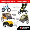 Three 16-Inch Tire Replacements for Jogging Strollers Like BOB Ironman & Bike Trailers Including Allen Sport, Burley and Instep (3-Pack) by Steerling Tire Co. view 4