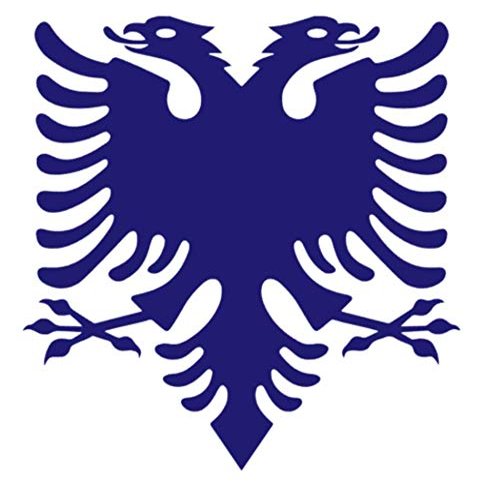 Animal Bird Coat of Arms Double y1191 Vinyl Sticker Decals (Pack of 2) for Car Window Laptop Phone Tablet (10" x 9.3", Purple)