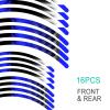 KETABAO MX Bike Rim Tape B01 Decal Stickers Stripes 21 18 inch Compatible with RMX 450Z DR-Z 400S DR200S (Blue) view 3
