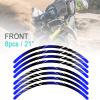 KETABAO MX Bike Rim Tape L02 Decals Stickers Protector 21 18 inch Compatible with KLX140G KLX230R KLX250 H T S SA (Blue) view 4