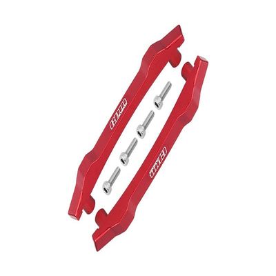 Aluminum Roof Skid Plate For Traxxas HOSS 4X4 VXL (90076-4) - 6Pc Set Red