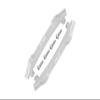 Aluminum Roof Skid Plate For Traxxas HOSS 4X4 VXL (90076-4) - 6Pc Set Silver view 1