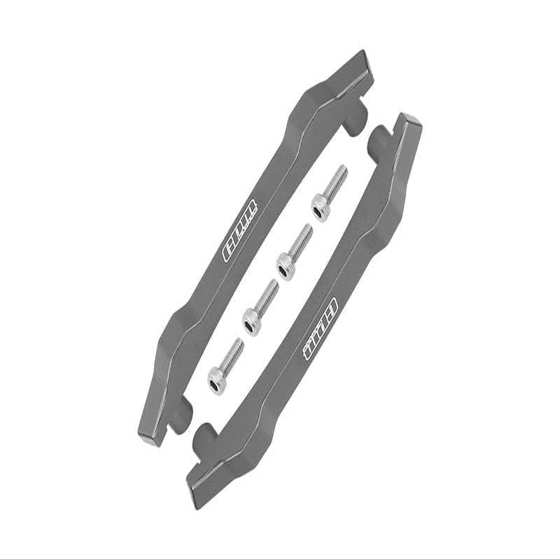 Aluminum Roof Skid Plate For Traxxas HOSS 4X4 VXL (90076-4) - 6Pc Set Gray Silver
