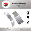 RC Raven RC Car Skid Plate for T-Maxx and E-maxx Brushed Aluminum Skid Plate Front and Rear with a Set of Brushed Aluminum Bumper Set- RC Car Upgrade Parts view 2