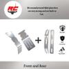 RC Raven RC Car Skid Plate for T-Maxx and E-maxx Brushed Aluminum Skid Plate Front and Rear with a Set of Brushed Aluminum Bumper Set- RC Car Upgrade Parts view 4