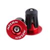 1 Pairs Bike Bar End Plugs, Colorful Aluminum Handlebar End Plugs Bike Handlebar Caps Handlebar Grips Bike Accessory for Road Bike BMX Handlebar Ends(Red) view 1