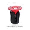 1 Pairs Bike Bar End Plugs, Colorful Aluminum Handlebar End Plugs Bike Handlebar Caps Handlebar Grips Bike Accessory for Road Bike BMX Handlebar Ends(Red) view 3