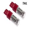 Diode Dynamics Tail Light LEDs compatible with Honda Civic Hatchback 1996-2001 (pair), 7443 HP48 Red view 2