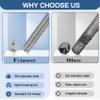 4 Sets 304 Stainless Steel Square U Bolt,U Bolts 3 inch Wide,1/2" D x 3-1/16" W x 4-5/16"L U-Bolts for Boat Trailer with Nuts and Washers, for Automobiles Trailer, Ski Boat view 4