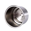 Stainless Steel Car Cup Holder, mugghllare bt Boat Cup Holder Insert, 2pcs Holder Inserts, RV Cup Holder Replacement, Boating Beverage Holder, boat cup lder for Marine Boat with Drain Port view 4