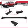 RE&AR Tuning Cross Bar for Kia Sportage 2004-2009 Roof Racks Aluminium Black view 4