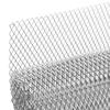 AggAuto Universal 40"x13" Car Grill Mesh - Aluminum Alloy Automotive Grille Insert Bumper Rhombic Hole 6x12mm, One of the Most Multifunctional Shape Grids Silver view 1