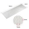 AggAuto Universal 40"x13" Car Grill Mesh - Aluminum Alloy Automotive Grille Insert Bumper Rhombic Hole 6x12mm, One of the Most Multifunctional Shape Grids Silver view 4