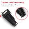 Coitak Muffler Exhaust Wash Plug, 1.1"-1.8" Wash Plug for Motorcycle Bike 2 Stroke Rubber Exhaust Silencer (2 Pack) (1.1-1.8") view 4