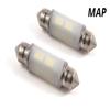 Diode Dynamics Map Light LEDs compatible with Chevrolet Corvette 1997-1999 (pair), 39mm Festoon SMD12 Red view 2