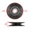 Caltric Idler Pulley Transmission Belt Compatible with John Deere S100 S110 S120 S130 S140 S160 view 2