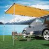 Timber Ridge Car Awning Camper Awning 8.2X6.5ft Truck Tent Waterproof PU10000mm UV50+ Rooftop Overland Camping, Retractable Side Tent Shade for Car/SUV/Truck/Van, Beige view 1