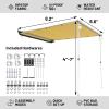 Timber Ridge Car Awning Camper Awning 8.2X6.5ft Truck Tent Waterproof PU10000mm UV50+ Rooftop Overland Camping, Retractable Side Tent Shade for Car/SUV/Truck/Van, Beige view 2