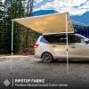 Timber Ridge Car Awning Camper Awning 8.2X6.5ft Truck Tent Waterproof PU10000mm UV50+ Rooftop Overland Camping, Retractable Side Tent Shade for Car/SUV/Truck/Van, Beige view 3