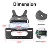 Xitomer Aftermarket Fender Eliminator Fit For CRF250L /M 2013 2014 2015 2016 Tail Tidy,Compatible with Aftermarket Blinkers, with LED Tail light/License Plate Light(Clear) view 3