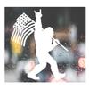 HSC Design Custom Decal Car for Bigfoot Rock On Flag Funny Decal for Car, Truck, Funny, Window, Motorcycle, Helmet, Bumper, Decal for Laptop, Phone, Home Decoration / 5 in x 4 in/White view 3