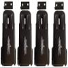 Class A Customs | Four (4) Pack of Black Non-Locking Fold Down Camper Latch and Catch | with Black Screws view 1