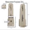 Class A Customs | Two (2) Pack of Black Non-Locking Fold Down Camper Latch and Catch | with Black Screws view 2