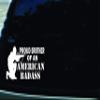 7.8" x 4" Proud Brother of an American Badass Army Navy Marines Air Force Vinyl DIE Cut Decal for Your car, Truck, Window, or virtually Any Smooth Surface view 1