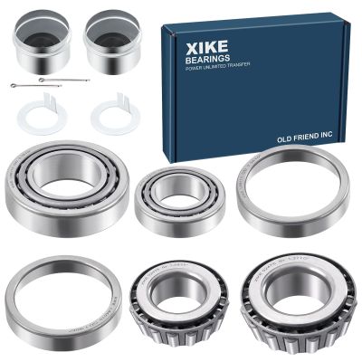 XiKe L68149 L6811 L44649 L44610 Trailer Bearings Wheel Hub Kit, 2 Sets