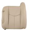 Auto Seat Replacement, Compatible with 2003 2004 2005 2006 2007 GMC Yukon Tahoe Suburban XL SLT SLE Genuine Leather Seat Cover Replacement (Front (2 Bottom & 2 Top), Shale Tan (Light Tan)) view 2