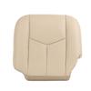 Auto Seat Replacement, Compatible with 2003 2004 2005 2006 2007 GMC Yukon Tahoe Suburban XL SLT SLE Genuine Leather Seat Cover Replacement (Front (2 Bottom & 2 Top), Shale Tan (Light Tan)) view 3