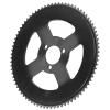 Electric Scooter Sprocket 25H Three Holes 80T Crankset Gear Plate Steel Crankset Inner Diameter 29mm Sprocket for Electric Scooter Black view 1