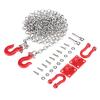 RC Tow Hook, 1/10 Scale Trailer Chain Parts Tow Hook, Daily Use Trailer Chain Assemble for RC Cars Crawler Car view 2