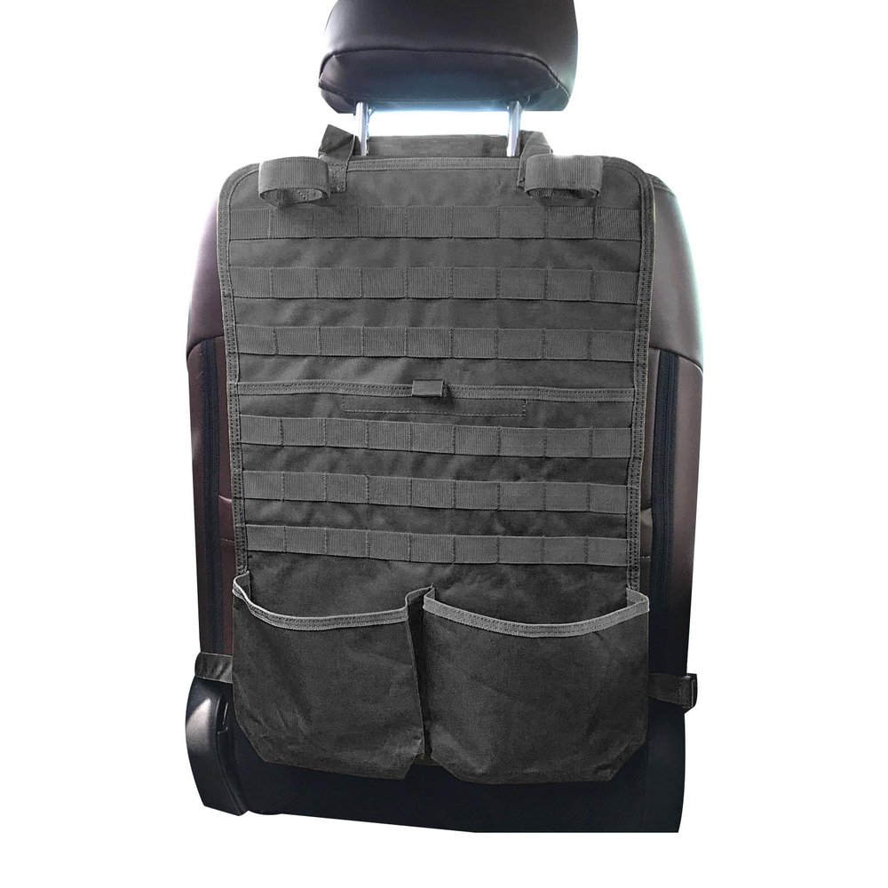 Molle Seat Back Organizer Molle Panel with Truck Gun Rack Tactical Seat Covers for Car Seat Protector Universal Fit SUV Truck Pickup F150 F250