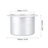 X AUTOHAUX Aluminum Alloy Bottle Cup Drink Holder Insert Matte Silver Tone for Marine Boats RVs view 4