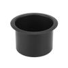 X AUTOHAUX Aluminum Alloy Bottle Cup Drink Holder Insert Replacement Black for Marine Boats RVs view 1