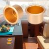 X AUTOHAUX Aluminum Alloy Bottle Cup Drink Holder Replacement Gold Tone for Marine Boats RVs view 2