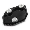 GZYF Motorcycle Kickstand Side Stand Extension Plate for Kawasaki Z250 / ZX250 / Ninja 250 2013-2016, Ninja 300R / EX300 2013-2016, Black view 1