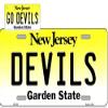Devils Hockey Fan Key Chain and License Plate Combination view 1