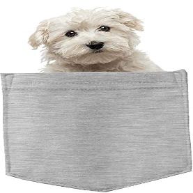 Maltese Dog-in-Pocket Magnetic Sticker 4x7 inch Waterproof Car Bumper & Refrigerator Decor, Ideal for Office, Kitchen, Locker & More for Dog Lovers