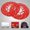 KIMISS 26cm Red Disc Brake Rotor Cover for Cars, Aluminum Trim Deco Set, Racing Style Upgrade, Easy Retrofit Fit view 4