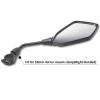 DKMOTORK 1505 Motorcycle Convex Rear View Side Mirrors with 10mm Bolt (Clockwise Thread) for ATV Scooter Cruiser Electric Bicycle Sportster Off-road Street Dirt Bike with 7/8 Handle Bar Black view 4