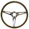 Scott Drake S1MS-3600-WG-6 GT350 Style Wood & Aluminum 15" 6 Hole Steering Wheel view 1
