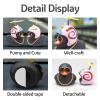 wonuu Rubber Duck Car Decorations Black Duck Car Dashboard Ornaments with Propeller Helmet (Black-Snail) view 2