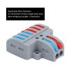 ABS Plastic Terminal Blocks Electric Cable Connectors 2 Inlet 6 Outlet Wiring Connectors for Splicing Blocks Electrical Connections Circuit Wiring Power Distribution, 10pcs view 4