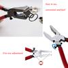 41 Sets Key Fob Hardware and Glass Running Pliers Tool, for Key Fob Hardware Install, Silver view 4